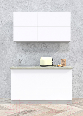 Готовая кухня Интерлиния Мила Матте 1.4 А