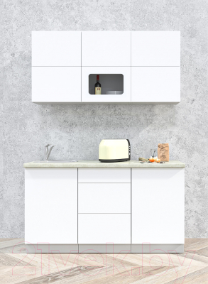 Готовая кухня Интерлиния Мила Матте 1.5 А