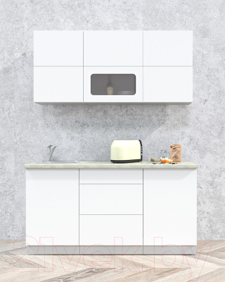 Готовая кухня Интерлиния Мила Матте 1.6 А