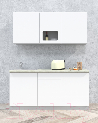 Готовая кухня Интерлиния Мила Матте 1.7 А