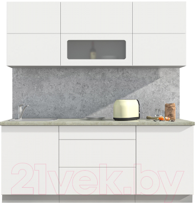 Готовая кухня Интерлиния Мила Матте 2.0 А - фото