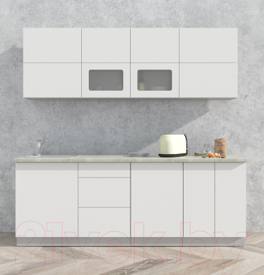 Готовая кухня Интерлиния Мила Матте 2.2 А