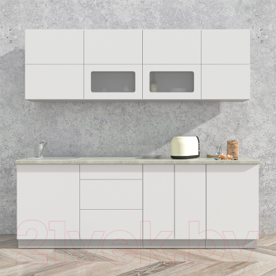 Готовая кухня Интерлиния Мила Матте 2.3 А