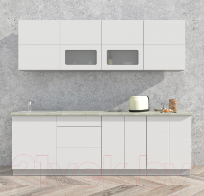 Готовая кухня Интерлиния Мила Матте 2.4 А