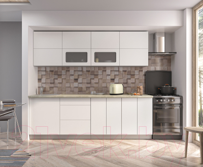 Готовая кухня Интерлиния Мила Матте 2.4 А