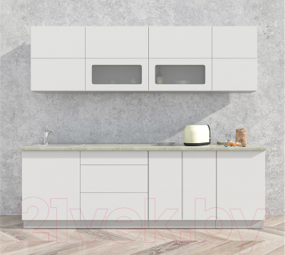 Готовая кухня Интерлиния Мила Матте 2.5 А