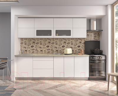 Готовая кухня Интерлиния Мила Матте 2.5 А