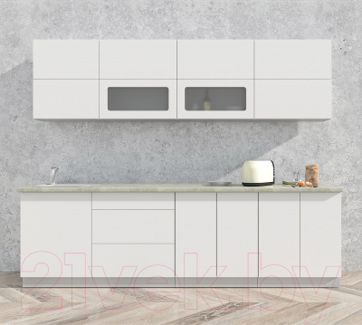 Готовая кухня Интерлиния Мила Матте 2.7 А