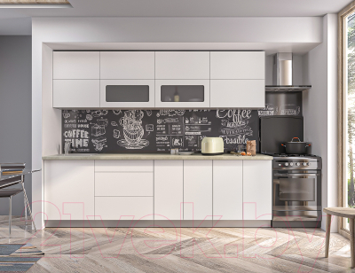 Готовая кухня Интерлиния Мила Матте 2.7 А