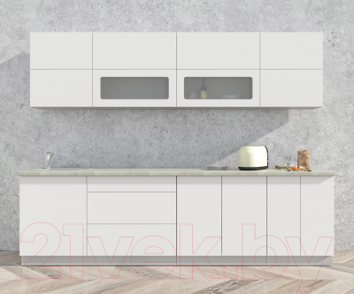 Готовая кухня Интерлиния Мила Матте 2.8 А