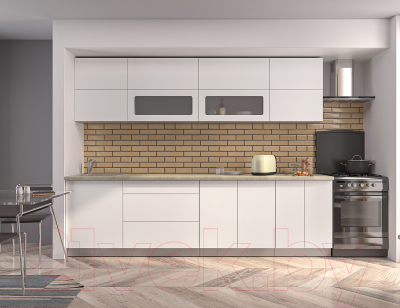 Готовая кухня Интерлиния Мила Матте 2.8 А