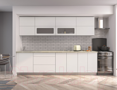 Готовая кухня Интерлиния Мила Матте 2.9 А