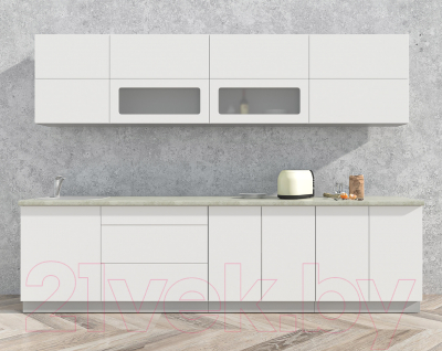 Готовая кухня Интерлиния Мила Матте 3.0 А