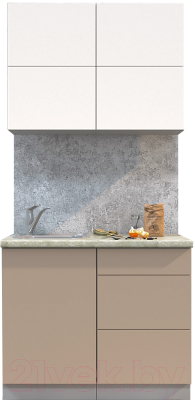 Готовая кухня Интерлиния Мила Матте 1.0 А - фото