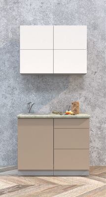 Готовая кухня Интерлиния Мила Матте 1.0 А