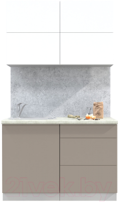 Готовая кухня Интерлиния Мила Матте 1.2 А - фото