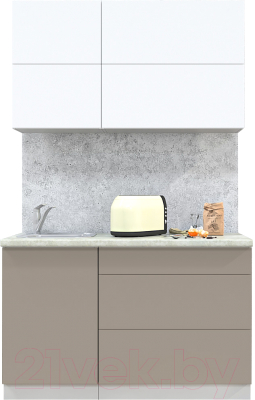 Готовая кухня Интерлиния Мила Матте 1.3 А - фото