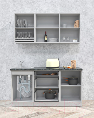 Готовая кухня Интерлиния Мила Матте 1.6 А