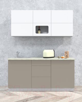 Готовая кухня Интерлиния Мила Матте 1.7 А