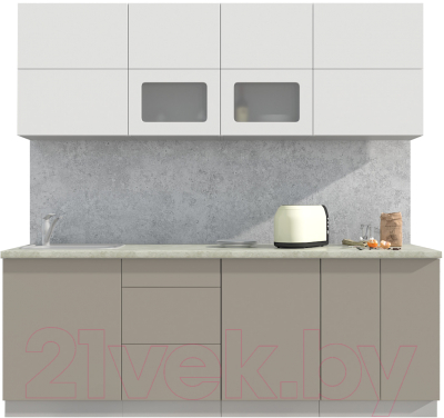 Готовая кухня Интерлиния Мила Матте 2.2 А - фото
