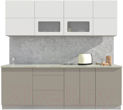 Готовая кухня Интерлиния Мила Матте 2.3 А - фото