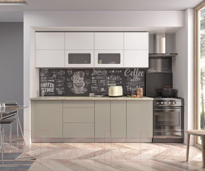 Готовая кухня Интерлиния Мила Матте 2.3 А