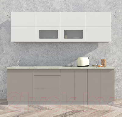 Готовая кухня Интерлиния Мила Матте 2.4 А