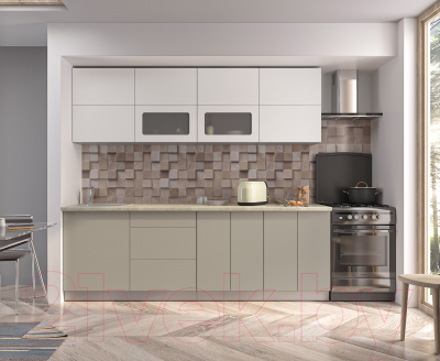 Готовая кухня Интерлиния Мила Матте 2.4 А