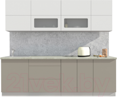 Готовая кухня Интерлиния Мила Матте 2.5 А - фото