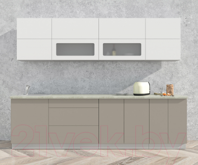 Готовая кухня Интерлиния Мила Матте 2.8 А