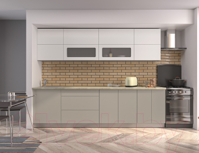 Готовая кухня Интерлиния Мила Матте 2.8 А