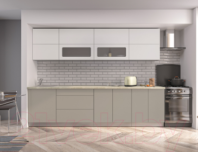 Готовая кухня Интерлиния Мила Матте 2.9 А