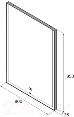 Зеркало Roca Aneto 80 / 812363000