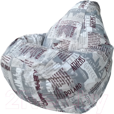 Бескаркасное кресло Flagman Груша Мега Г3.7-07 (City) - фото