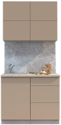 Готовая кухня Интерлиния Мила Матте 1.0 А - фото