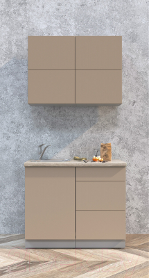 Готовая кухня Интерлиния Мила Матте 1.0 А