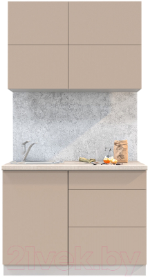 Готовая кухня Интерлиния Мила Матте 1.1 А - фото