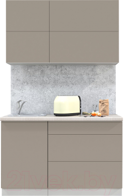 Готовая кухня Интерлиния Мила Матте 1.3 А - фото