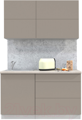 Готовая кухня Интерлиния Мила Матте 1.4 А - фото