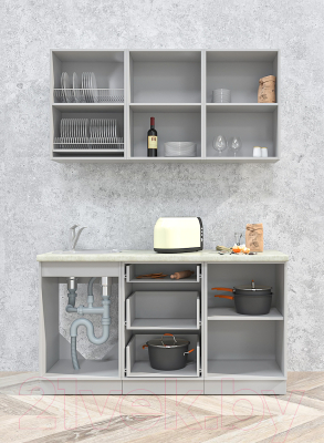 Готовая кухня Интерлиния Мила Матте 1.5 А