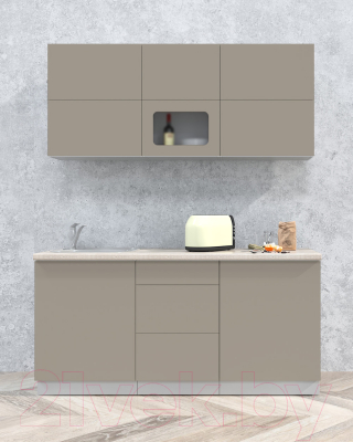 Готовая кухня Интерлиния Мила Матте 1.7 А