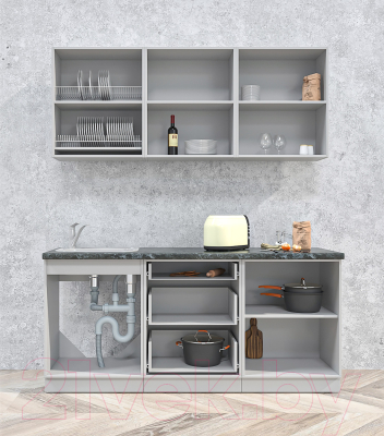 Готовая кухня Интерлиния Мила Матте 1.8 А