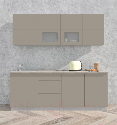 Готовая кухня Интерлиния Мила Матте 2.1 А