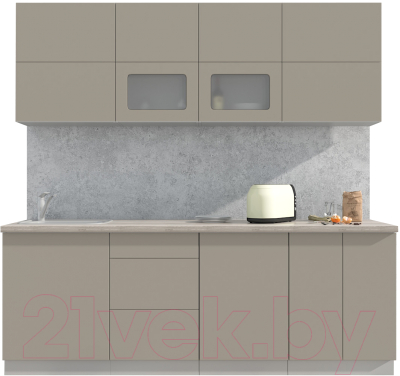 Готовая кухня Интерлиния Мила Матте 2.2 А - фото