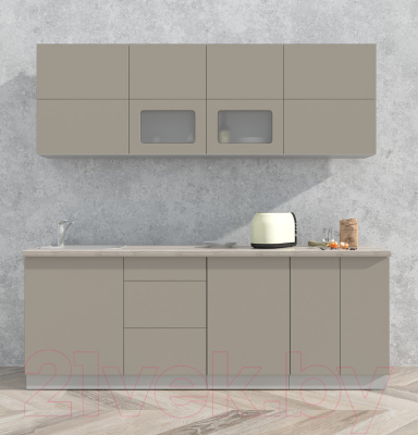 Готовая кухня Интерлиния Мила Матте 2.2 А