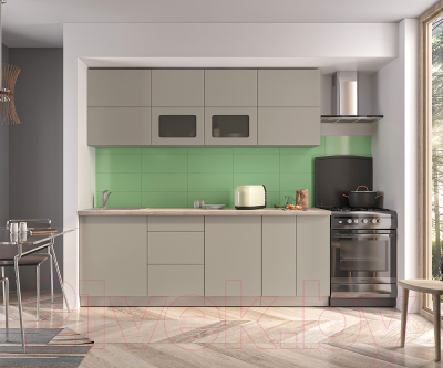 Готовая кухня Интерлиния Мила Матте 2.2 А