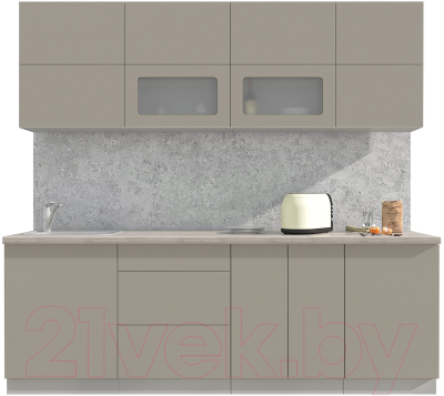 Готовая кухня Интерлиния Мила Матте 2.3 А - фото