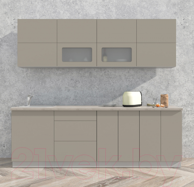 Готовая кухня Интерлиния Мила Матте 2.4 А