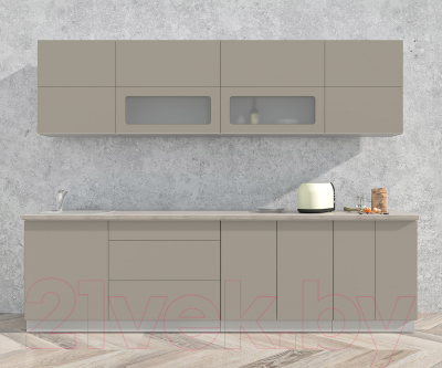 Готовая кухня Интерлиния Мила Матте 2.8 А