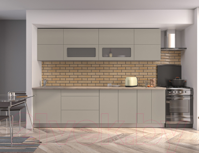 Готовая кухня Интерлиния Мила Матте 2.8 А